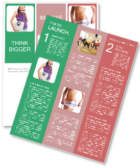 Fit Woman With Scales Newsletter Template