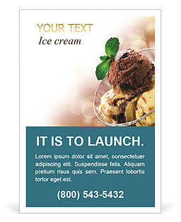 Delicious Ice Cream Ad Template