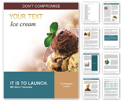 Delicious Ice Cream Word Template