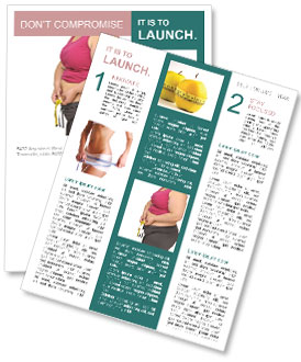 Fat Women On Diet Newsletter Template