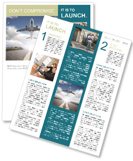 Roads and planes Newsletter Template