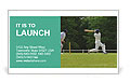 Popular Cricket Game Business Card Template