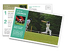 Popular Cricket Game Postcard Template