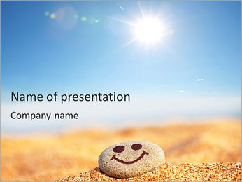 Smiling Stone PowerPoint Template