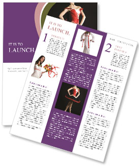 Professional Woman Dancer Newsletter Template