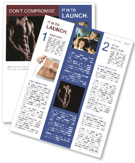 Handsome Male Model Newsletter Template