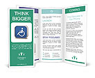 Series Of Wheelchair Accessible Signs On White Backgrounds Brochure Template