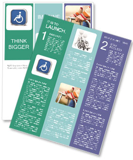 Series Of Wheelchair Accessible Signs On White Backgrounds Newsletter Template