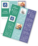 Series Of Wheelchair Accessible Signs On White Backgrounds Newsletter Template