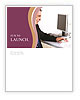 A Professional Executive Talking On Mobile Phone In The Workplace Newsletter Template