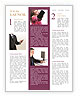 A Professional Executive Talking On Mobile Phone In The Workplace Newsletter Template