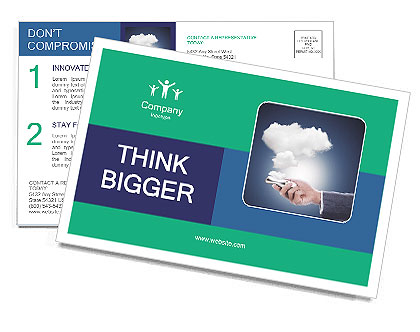 Maximizing Mobile Phone Capabilities With Cloud Computing Postcard Template