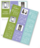 Small Group Using Smartphone Screen Viewed By Tiny People Newsletter Template