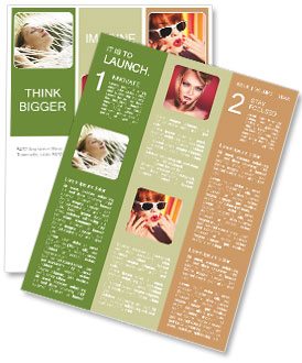 Blonde Woman Enjoying Music On Hammock: Smiling Close-Up Portrait Newsletter Template