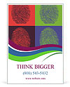 Pop Art Style Detailed Illustration Of Fingerprints Ad Template
