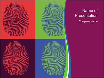 Fingerprints Collage PowerPoint Template