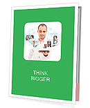 Global Business Concept: Adult Businessman Conducting Virtual Meeting With Team Using Tablet Computer Presentation Folder