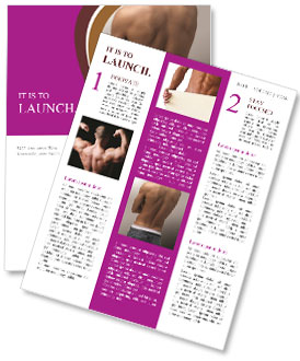 Back View Of A Young Man Wearing Blue Jeans Newsletter Template