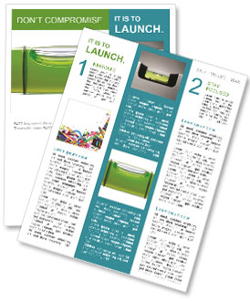Isolated White Background Bubble Meter Level Newsletter Template