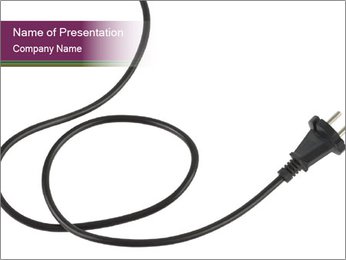 Black Cable PowerPoint Template