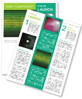 Rasterized Green Mosaic Abstract Background Newsletter Template