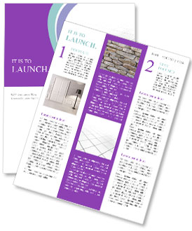 Metallic Square Texture With Reflective Floor Newsletter Template