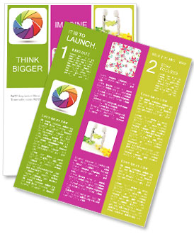 3D Logo With Color Wheel Aperture Design Newsletter Template