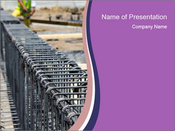 Steel Bars PowerPoint Template