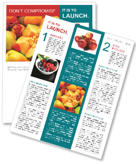 Top Nutritious Fresh Fruits To Boost Your Health Newsletter Template