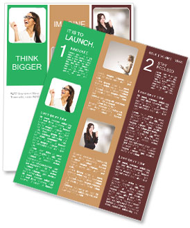 Portrait Of A Hispanic Businesswoman With Glasses Exuding Confidence And Charm, Isolated On A White Background. Newsletter Template