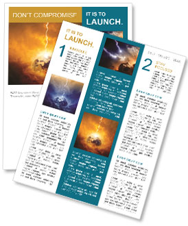 Nasa-Furnished Elements Show Scientific Evidence Of Planet Earth's Peril From A Massive Lightning Strike. Newsletter Template