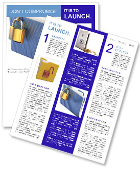 Sécurisez vos documents importants dans un dossier bleu avec une serrure à charnière dorée Newsletter