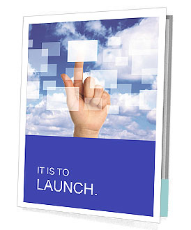 Exploring The Concept Of Cloud Computing Through The Perspective Of A Woman's Hand Presentation Folder