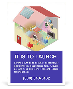 Setting Up A Local Area Network (Lan) At Home With Wireless And Computing Devices Ad Template