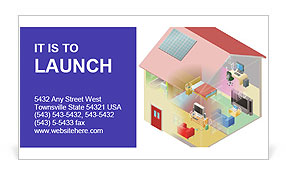 Setting Up A Local Area Network (Lan) At Home With Wireless And Computing Devices Business Card Template