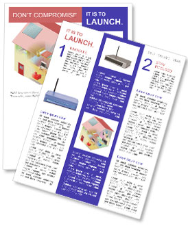 Setting Up A Local Area Network (Lan) At Home With Wireless And Computing Devices Newsletter Template