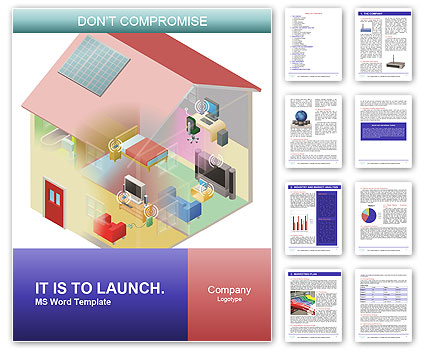 Setting Up A Local Area Network (Lan) At Home With Wireless And Computing Devices Word Template