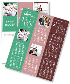 Statistical Data Analysis By A Business Team Of Three Newsletter Template