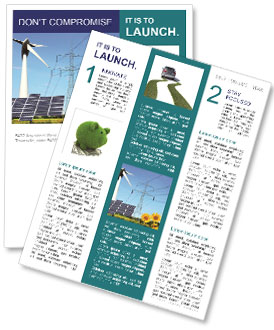 Exploring The Potential Of Renewable Energy Sources In A Collage Format Newsletter Template