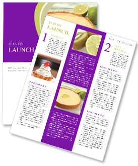 Recipe For Homemade Lime Pie: Ingredients And Directions Newsletter Template