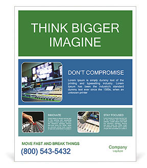 Essential Audio Recording Studio Equipment For High-Quality Recordings Poster Template