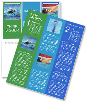 Women Swimmers Gliding Through Water In A Competition Newsletter Template