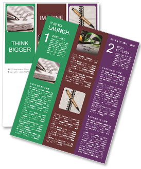 Note-Taking Essentials: Spiral Notebook And Pen Newsletter Template