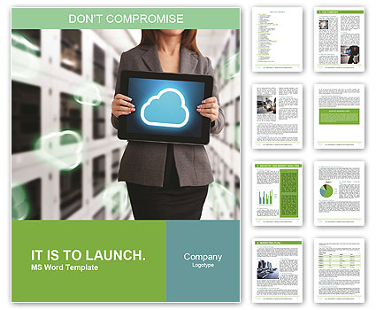 Data Center Room Programmer And Cloud Computing Technology Word Template