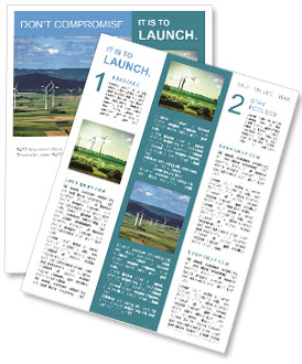 Scenic Wind Farm In Hesse, Germany: A Breathtaking Panorama Of Sustainable Energy Newsletter Template