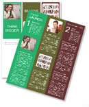 Smiling Hispanic Woman Trying On Spectacles In Mirror At Shop. Newsletter Template