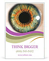 Macro Photography Of The Human Eye. Ad Template