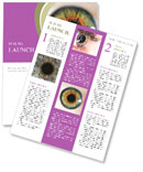 Macro Photography Of The Human Eye. Newsletter Template