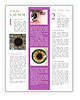 Macro Photography Of The Human Eye. Newsletter Template