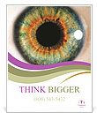 Macro Photography Of The Human Eye. Poster Template